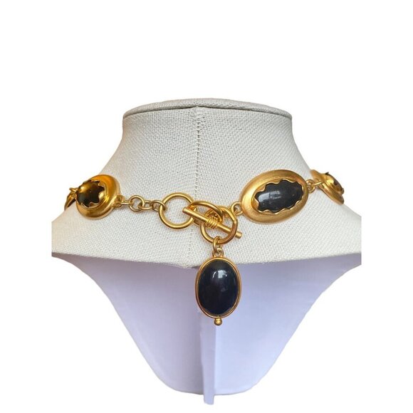 Anne Klein couture black and gold-tone statement pieces set‎ OS - Picture 4 of 16